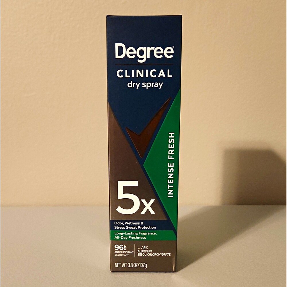 Degree Clinical 96H Dry Spray Antiperspirant Deodorant Intense Fresh 3.8 oz